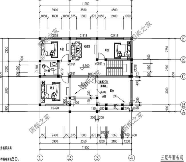 農(nóng)村占地100平米三層自建房設(shè)計(jì)圖，造價(jià)25-30萬(wàn)，小而精的戶型你值得擁有！
