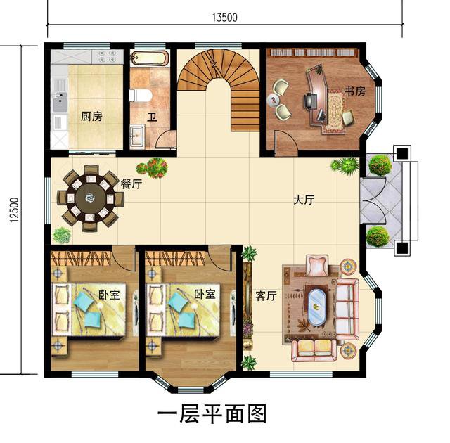 2024最新款二層別墅圖，外觀簡單漂亮，回鄉(xiāng)建房就選它