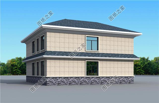 2024最新款二層別墅圖，外觀簡單漂亮，回鄉(xiāng)建房就選它