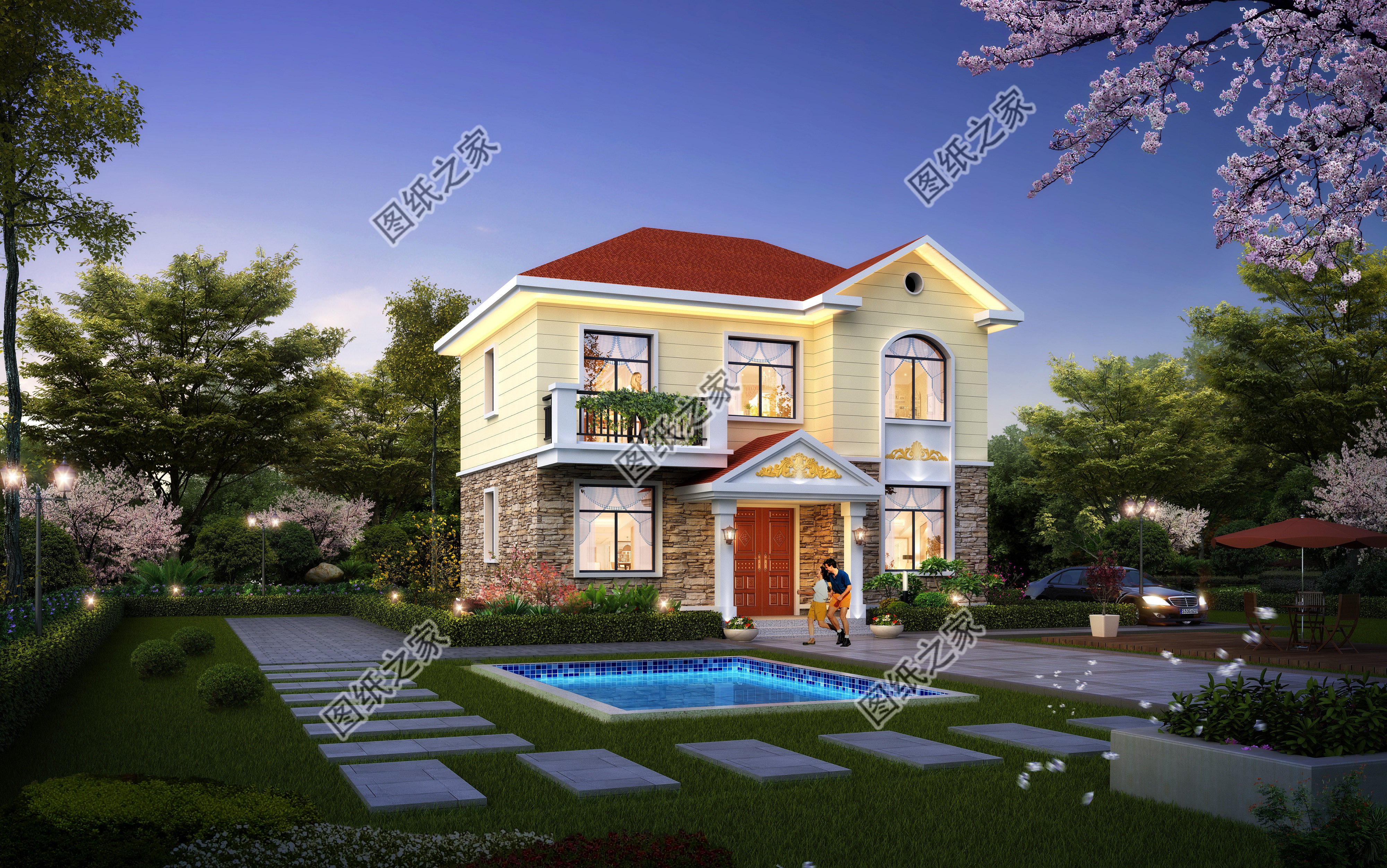 農(nóng)村90平米二層設(shè)計(jì)圖，最經(jīng)典，過(guò)完年正好可以建