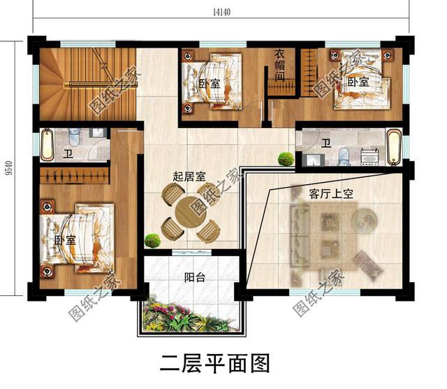 農(nóng)村三層樓帶陽(yáng)臺(tái)圖片，屋內(nèi)亮堂堂，真是個(gè)不錯(cuò)的選擇