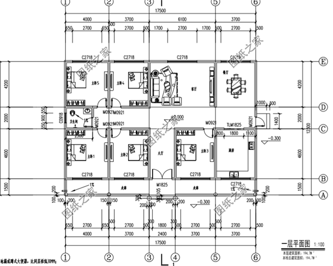 還在猶豫沒有一層五房一廳的設(shè)計圖嗎？這四款戶型美觀大方通透，鄰居見了都說好