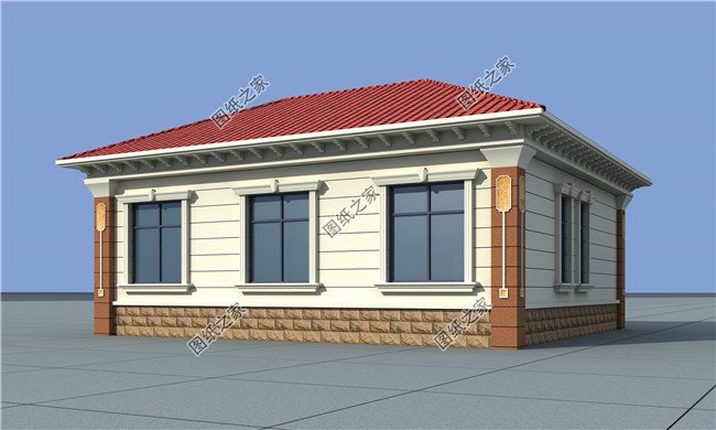 農(nóng)村自建房三室一廳圖，家庭人口不多的首選