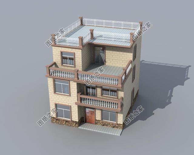 10×12米三層小別墅圖， 好看實(shí)用造價(jià)還不高，舒適感爆棚！