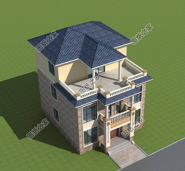 10×12米三層小別墅圖， 好看實(shí)用造價(jià)還不高，舒適感爆棚！