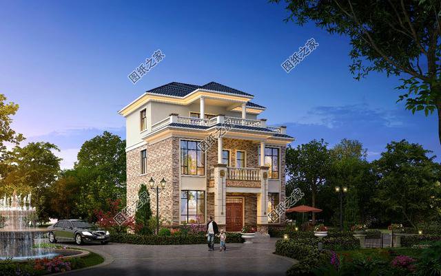 10×12米三層小別墅圖， 好看實(shí)用造價(jià)還不高，舒適感爆棚！