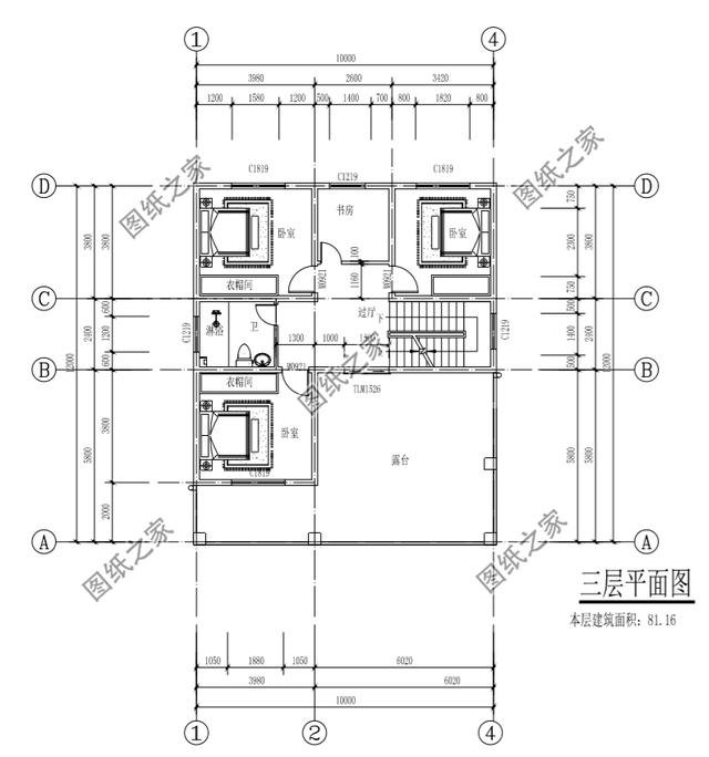 10×12米三層小別墅圖， 好看實(shí)用造價(jià)還不高，舒適感爆棚！