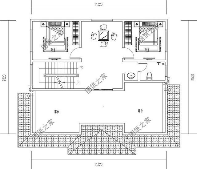 農(nóng)村二層半自建房圖片，戶型合理實用，適合農(nóng)村建造