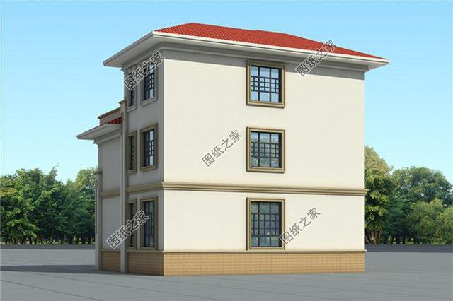 農(nóng)村二層半自建房圖片，戶型合理實用，適合農(nóng)村建造