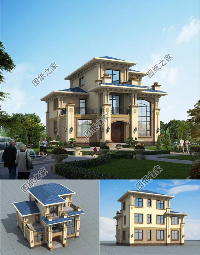 農(nóng)村二層半自建房圖片，戶型合理實用，適合農(nóng)村建造