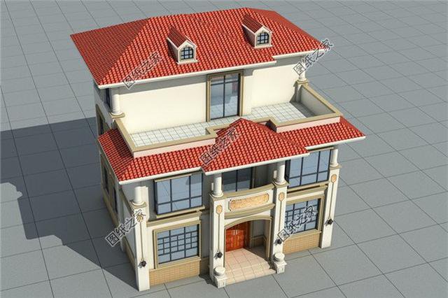 農(nóng)村二層半自建房圖片，戶型合理實用，適合農(nóng)村建造