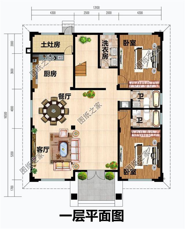 18×12米農(nóng)村自建房效果圖，為大戶型而生，心動不如行動