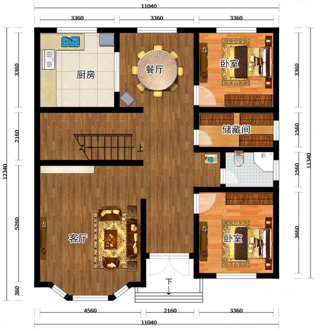 二層農(nóng)村自建房實(shí)拍圖，仔細(xì)對(duì)比效果圖后，沒想到是這樣的