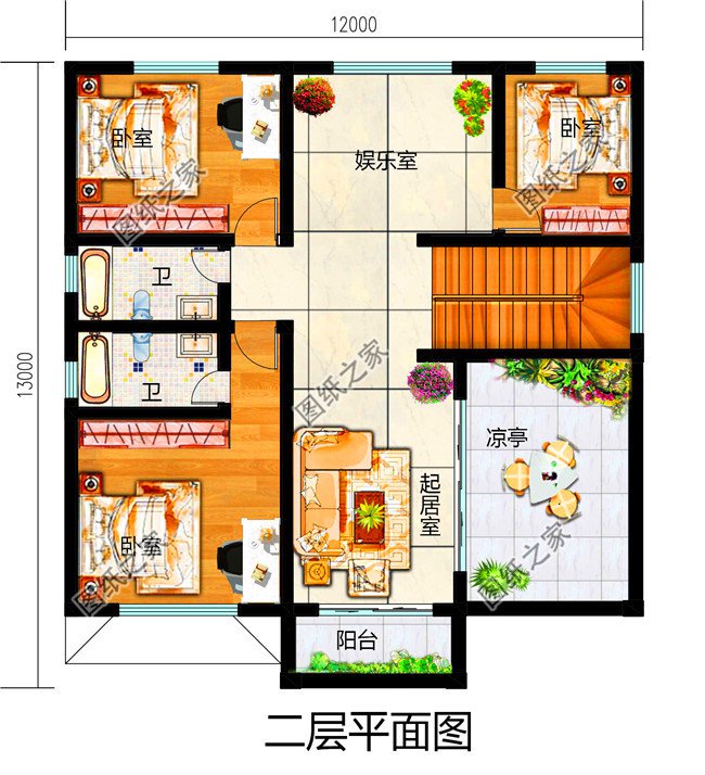 不用過于高大上，12×13二層房屋設(shè)計圖就是不錯的選擇，戶型合理