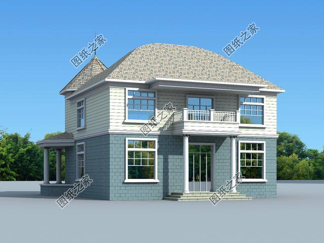 農(nóng)村復(fù)式二層半別墅圖，這樣建的房子，住著更舒適