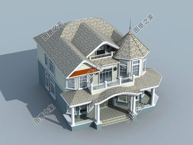 農(nóng)村復(fù)式二層半別墅圖，這樣建的房子，住著更舒適