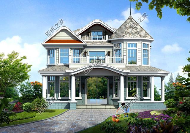 農(nóng)村復(fù)式二層半別墅圖，這樣建的房子，住著更舒適