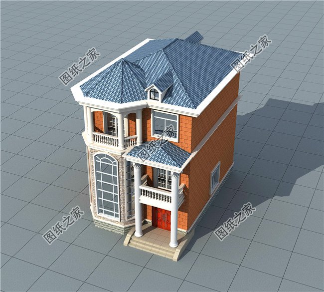 四款農(nóng)村兩間三層樓房新款圖，含平面圖，收藏過年回家建一棟