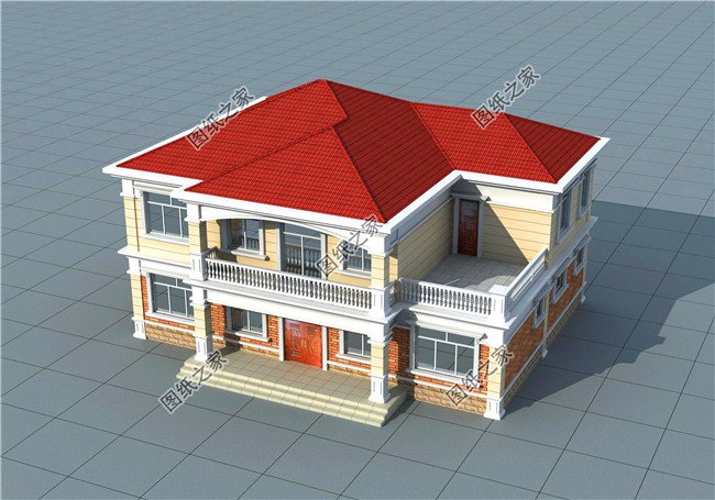 大戶型的二層別墅設(shè)計圖，16米×12的房屋設(shè)計圖給你掙足了面子