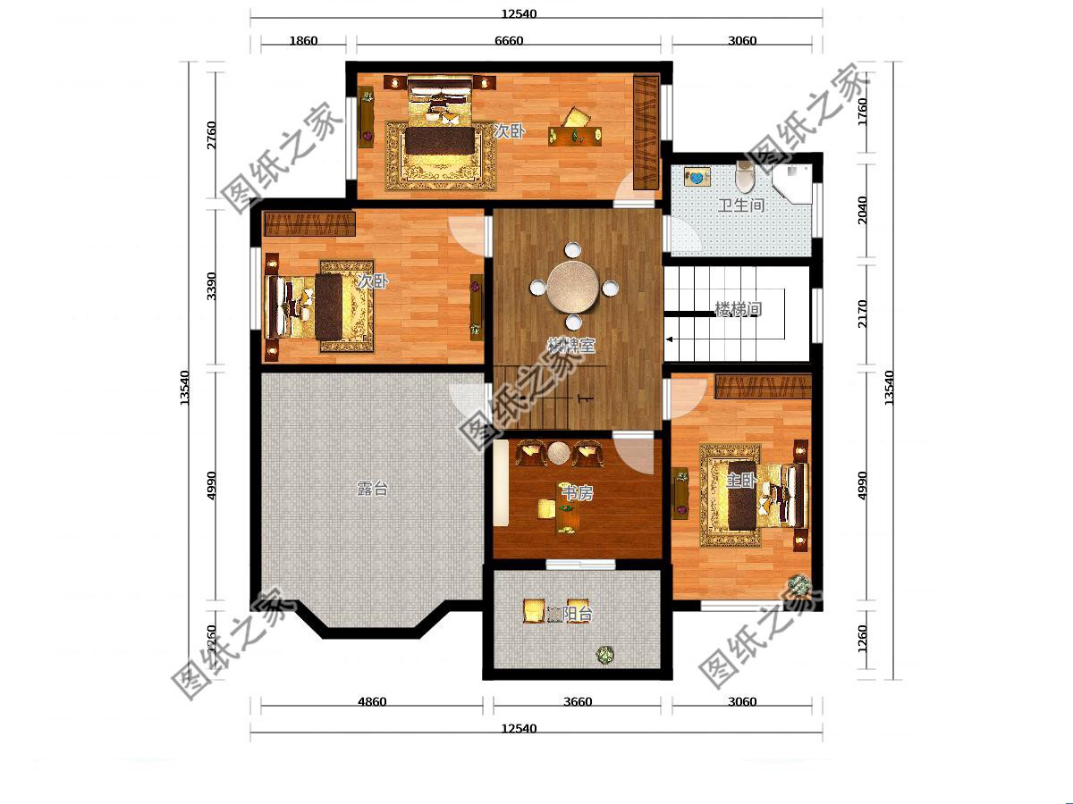 12米*12米農(nóng)村建房設(shè)計圖，經(jīng)典不過時，農(nóng)村自建房不二的選擇