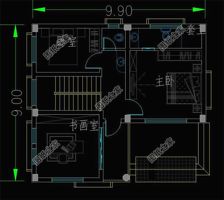 農村八十平米左右自建房圖，空間利用率高不擁擠