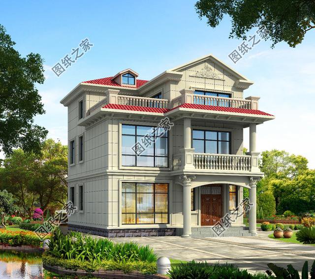 9米x10米農(nóng)村戶型圖，小戶型蓋出大氣派，不愁家里房子老氣了