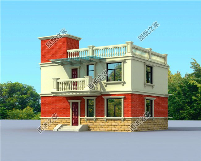 最實(shí)用農(nóng)村二層平頂設(shè)計(jì)圖，蓋完絕對(duì)不后悔，絲毫不比坡屋頂別墅差