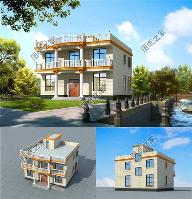 最實(shí)用農(nóng)村二層平頂設(shè)計(jì)圖，蓋完絕對(duì)不后悔，絲毫不比坡屋頂別墅差