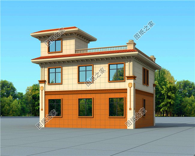 最實(shí)用農(nóng)村二層平頂設(shè)計(jì)圖，蓋完絕對(duì)不后悔，絲毫不比坡屋頂別墅差