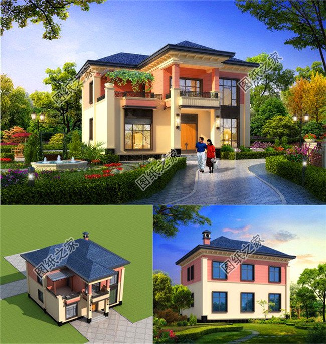 新款二層小別墅設(shè)計圖，歐式風(fēng)格，為啥第三款那么受歡迎