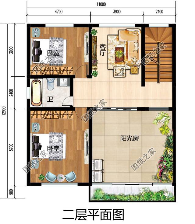 農(nóng)村二層樓簡(jiǎn)單大氣效果圖，農(nóng)村建房首選，你心動(dòng)了嘛