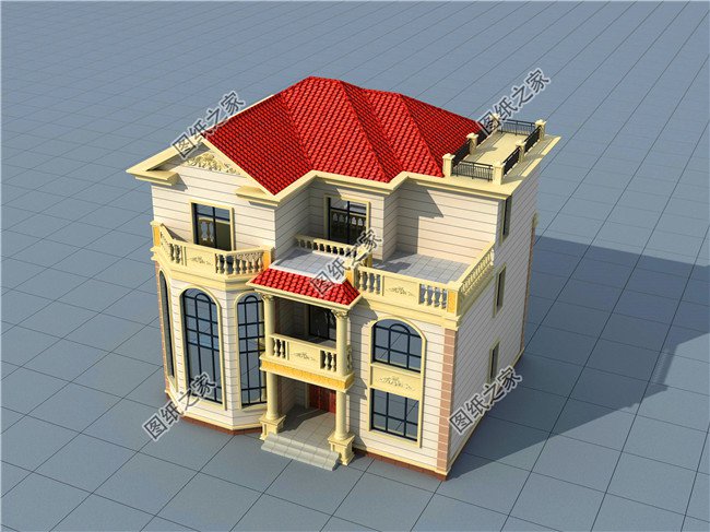 獨棟三層別墅這樣建，絕對沒有人敢說你土，奢華大氣，圖紙快快收藏好