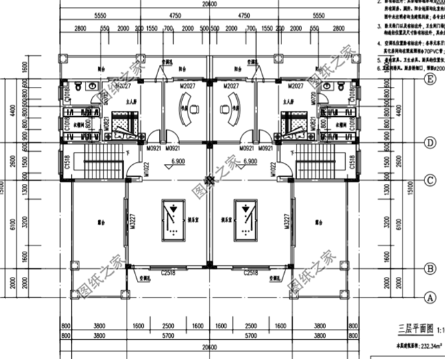 兄弟雙拼四間三層別墅設(shè)計(jì)圖，這樣建感情更親近，4套戶型外觀全都是精品