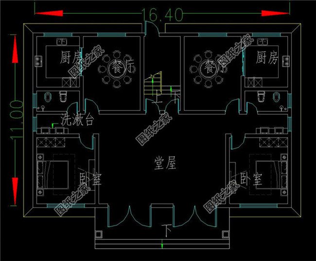 兄弟雙拼四間三層別墅設(shè)計(jì)圖，這樣建感情更親近，4套戶型外觀全都是精品