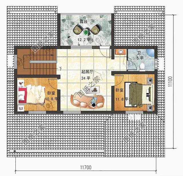 鄉(xiāng)下一層半房子設(shè)計(jì)圖，既省錢又住的舒適，可以給父母蓋養(yǎng)老房