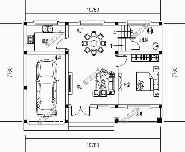 鄉(xiāng)下一層半房子設(shè)計(jì)圖，既省錢又住的舒適，可以給父母蓋養(yǎng)老房