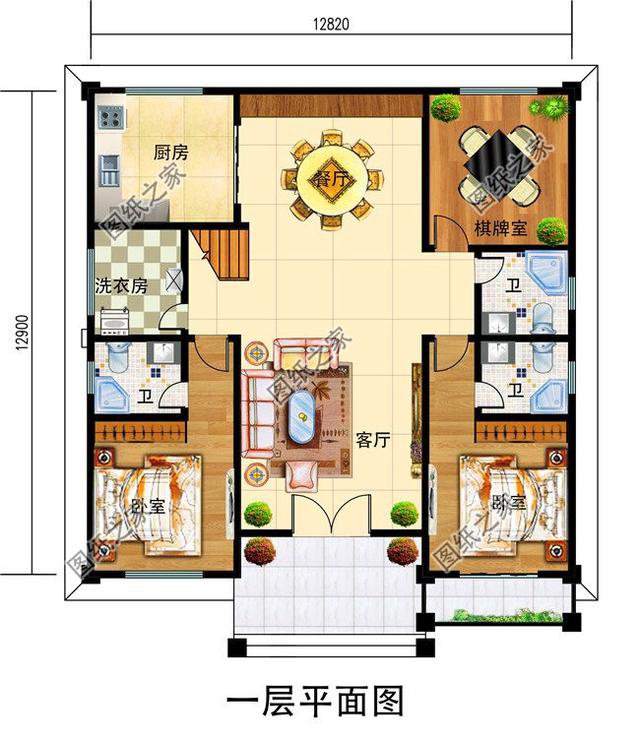 農(nóng)村三層大氣別墅圖片，建這樣的房子，出去肯定有面兒