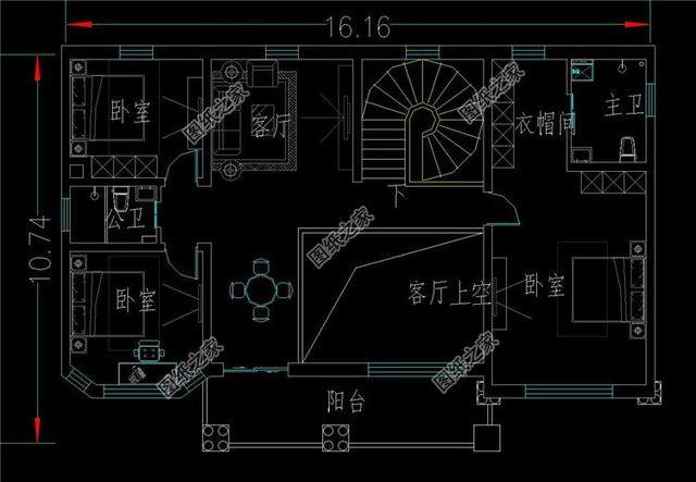 二層自建挑空別墅效果圖，現(xiàn)代感十足，親戚朋友看了都說(shuō)好