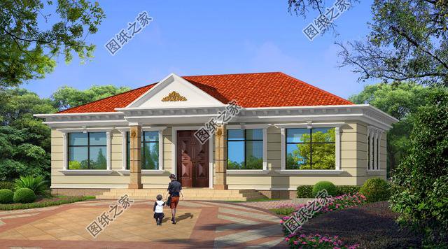 四室兩廳兩衛(wèi)自建房效果圖，家里人多也不怕，養(yǎng)老房首選建造