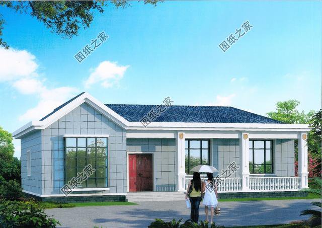 四室兩廳兩衛(wèi)自建房效果圖，家里人多也不怕，養(yǎng)老房首選建造