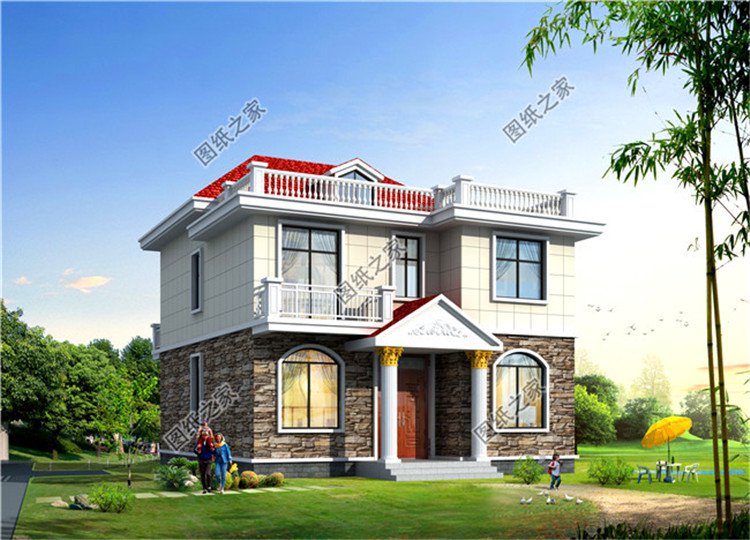 4款磚混二層別墅圖，建房師傅都說好，每款都是精品，住農(nóng)村就是好