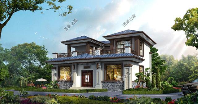 農(nóng)村四合院效果圖及戶(hù)型圖，有個(gè)庭院才是家，精美氣派太驚艷