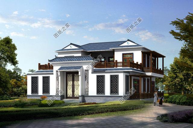 農(nóng)村四合院效果圖及戶(hù)型圖，有個(gè)庭院才是家，精美氣派太驚艷