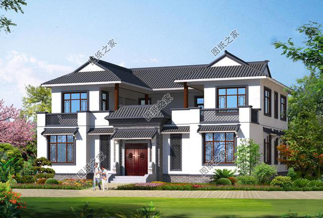 農(nóng)村四合院效果圖及戶(hù)型圖，有個(gè)庭院才是家，精美氣派太驚艷