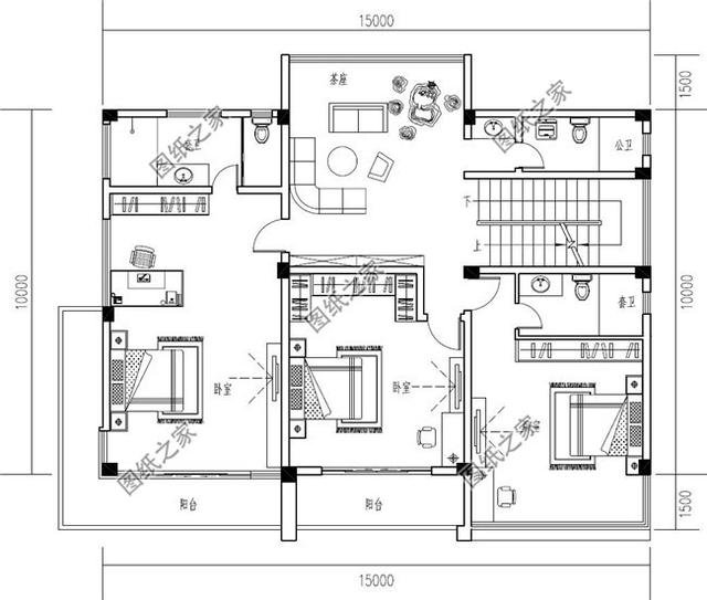 農(nóng)村普通二層小樓圖，蓋好頓時(shí)感覺(jué)與眾不同了
