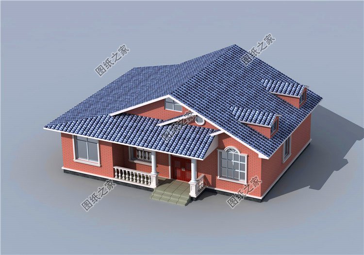 農(nóng)村一層半最美房屋效果圖，簡直美的不能再美了，第一套是首選