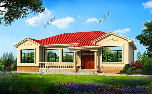 農(nóng)村5間平房格局圖片，簡(jiǎn)單實(shí)用，農(nóng)村建房就要這樣建