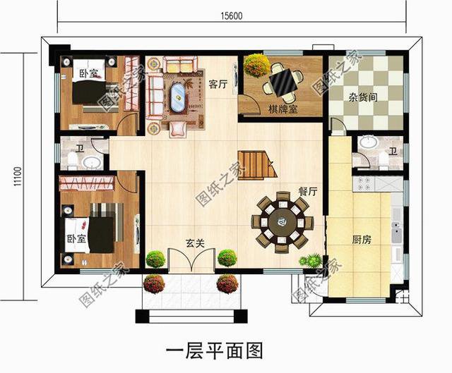 3款鄉(xiāng)下自建二層房圖片，尤其是最后一套，我最喜歡它