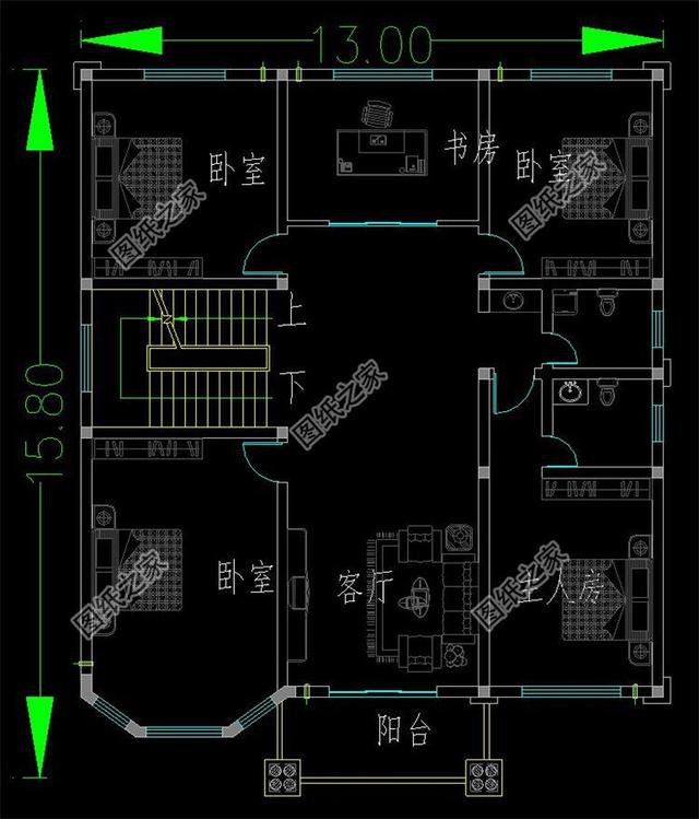 三層半四層別墅設(shè)計(jì)圖，在老家建一棟，親戚朋友都羨慕