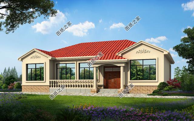 農(nóng)村5間平房格局圖片，給父母建一棟，親戚朋友都夸孝順